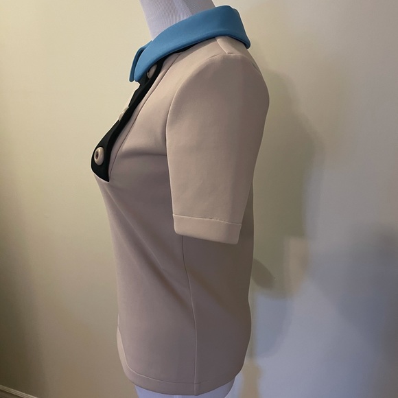 Gorgeous Prada color block collared top - Picture 8 of 16